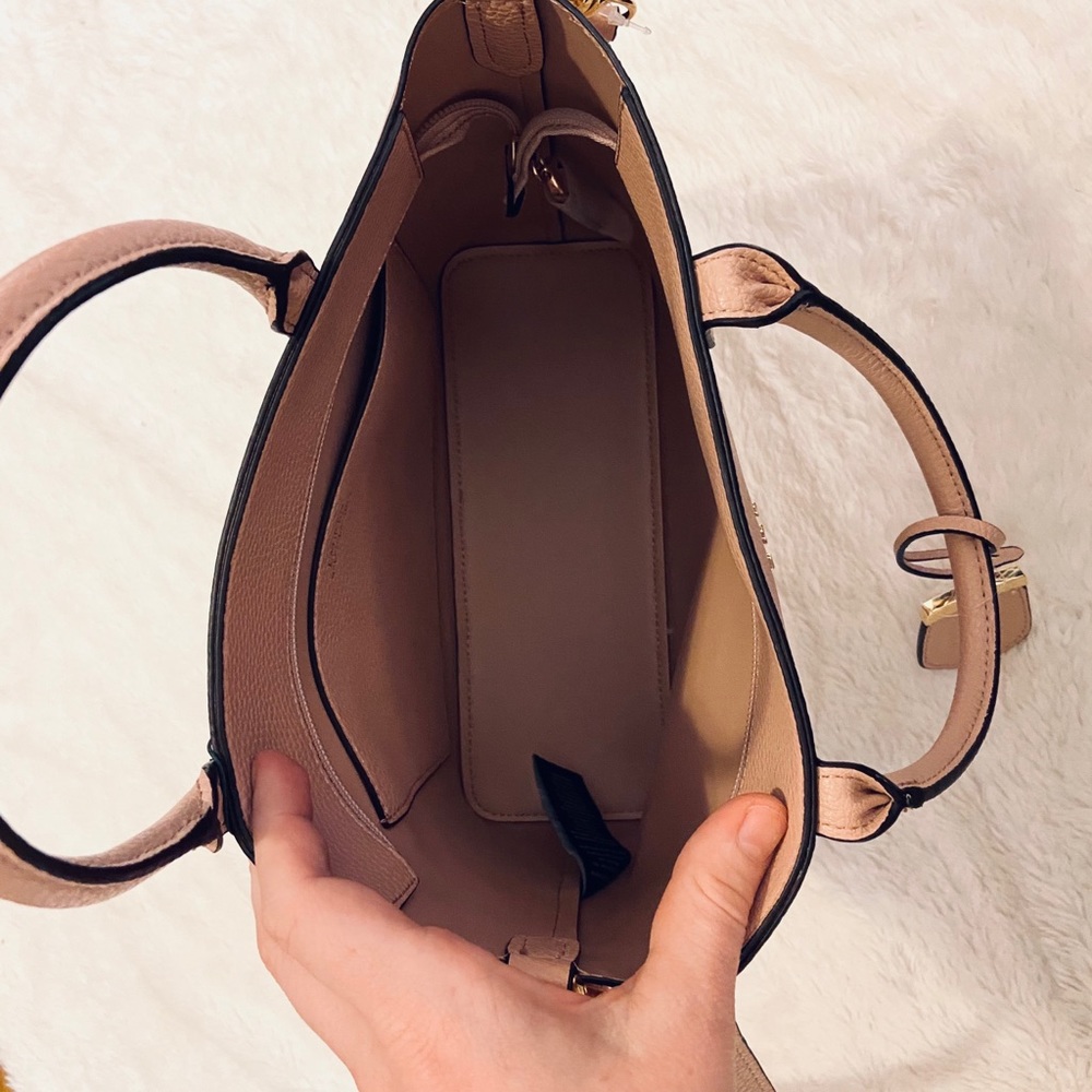 NWT Ralph Lauren Mellow Pink Satchel Handbag Tote - Picture 9 of 14